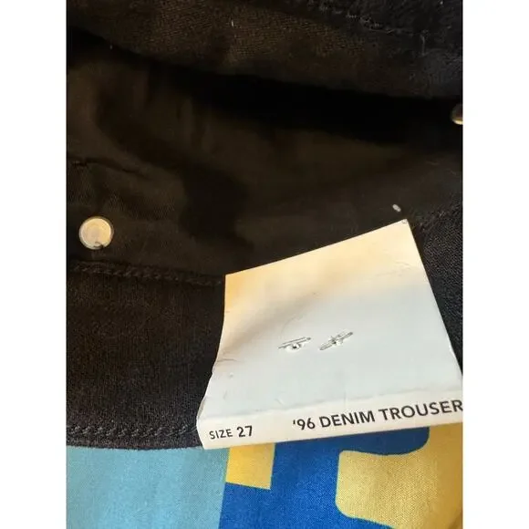 J. Crew Women's Denim Trouser in 1996 Semi-Stretch Black Rinse Size 27 NWT